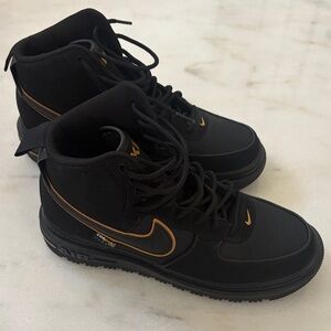 Nike Air Force 1 Boot Cordura Black/Gold Men’s 8